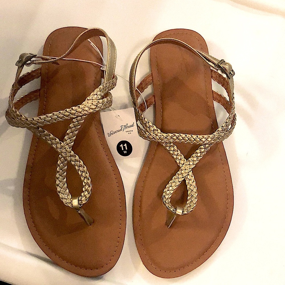 Gold Annabel sandal NWT